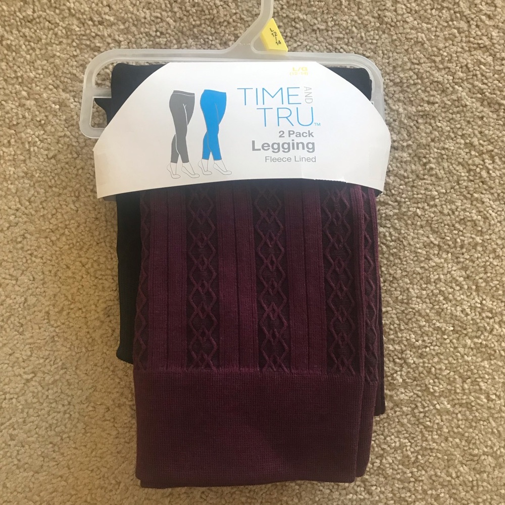 2 for 1 Fleece Lined Leggings